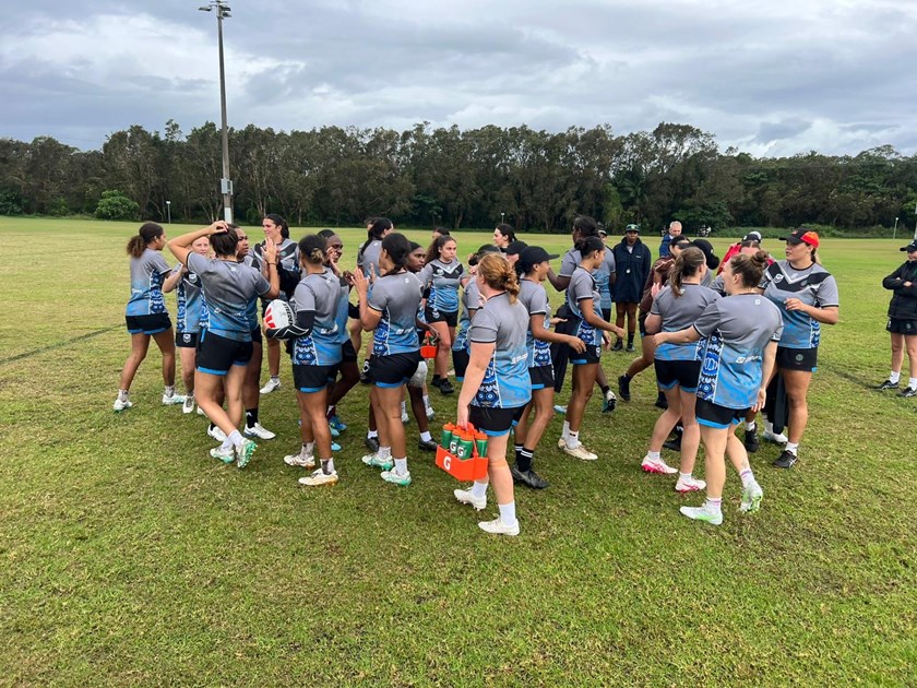 The Gems were put through their paces by a coaching staff led by Jillaroos coach Jess Skinner.