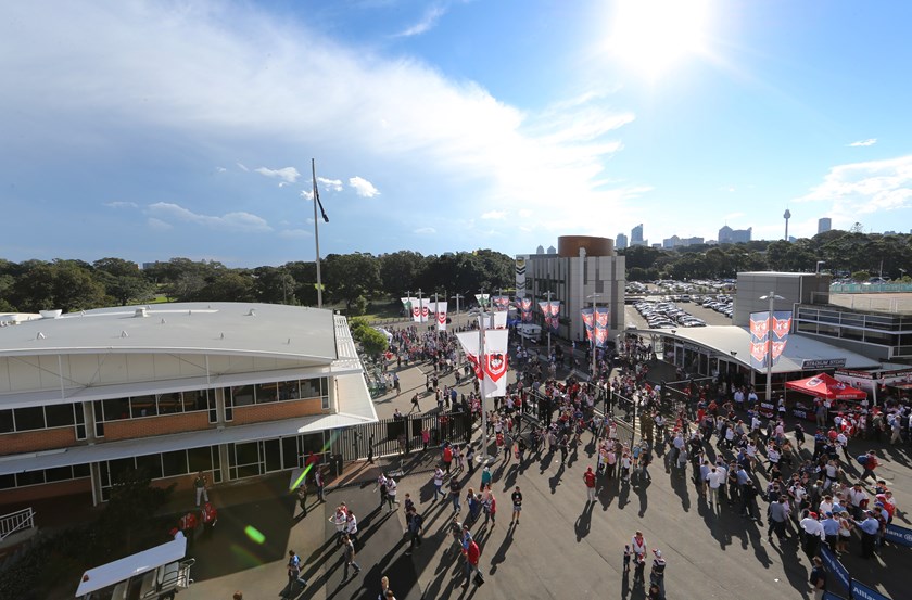 Fans were greeted by glorious sunshine upon arrival at the ground.