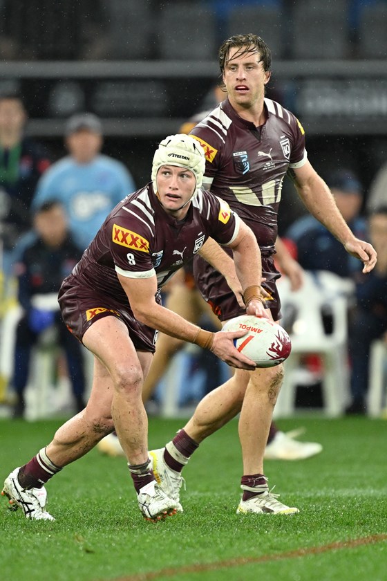 Harry Grant and new Maroons captain Cameron Munster were key performers for Queensland. 