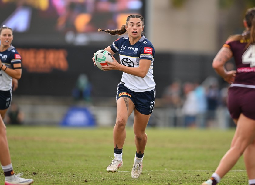 Hailee-Jay Ormond-Maunsell in action for the Cowboys. 
