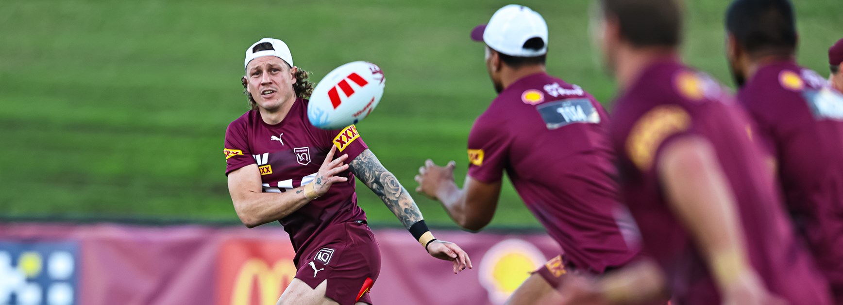 Boy from the bush ready to Mann up and play his role