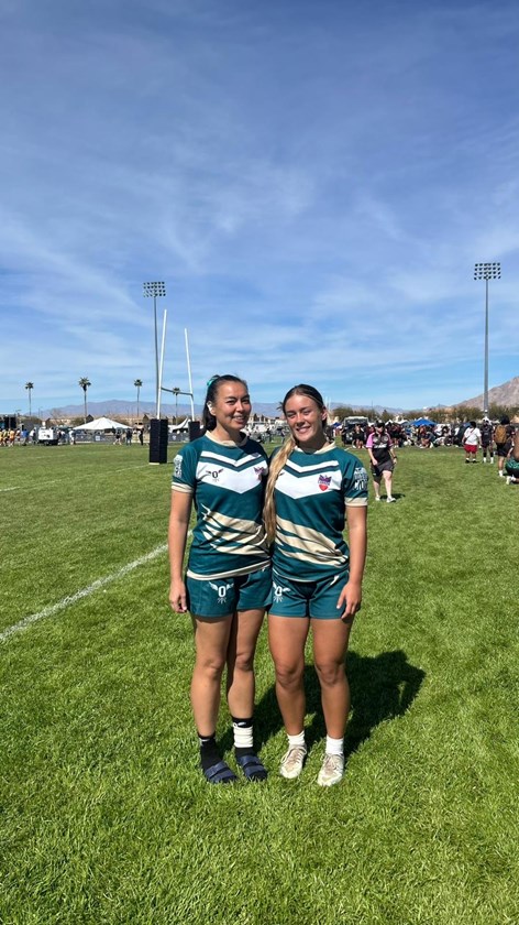 With fellow Aussie Mikayla Langer in the Ontario Ospreys line up. 