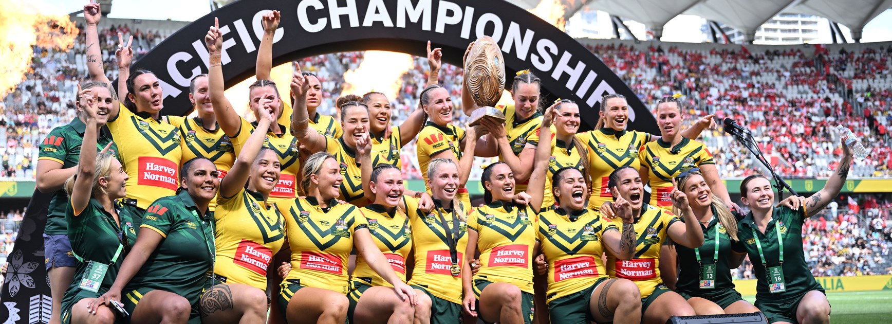 Harvey Norman Jillaroos team and coach named for historic Las Vegas fixture