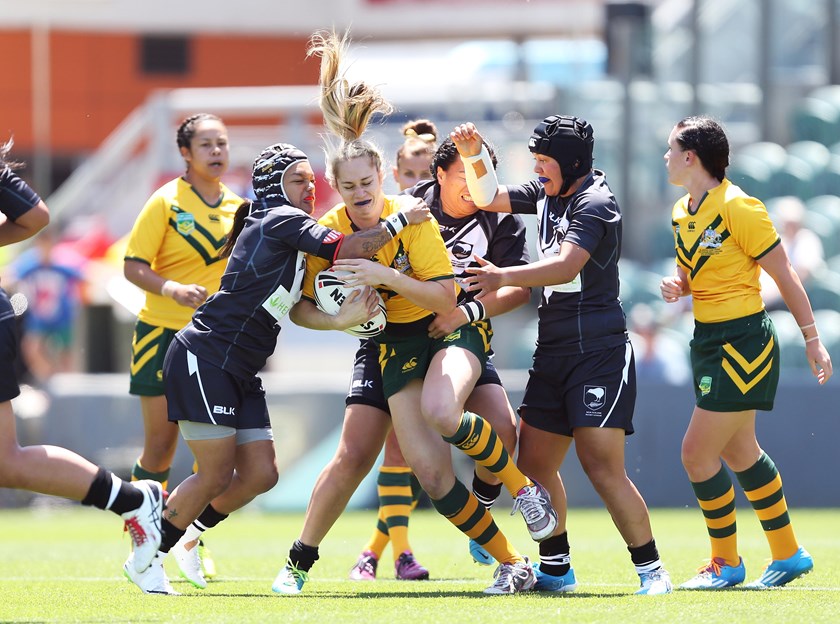 Jillaroos co-captain Kezie Apps made her international debut in 2014.