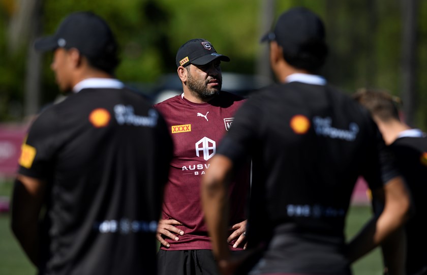 Greg Inglis has been involved in mentoring both the Queensland Maroons men's and women's teams.