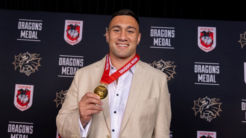 Jaydn Su'A was the big winner at the Dragons awards in 2024.