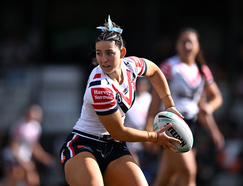 Jocelyn Kelleher in action for the Roosters.