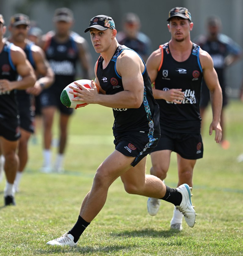 Kaiden Lahrs at All Stars training.