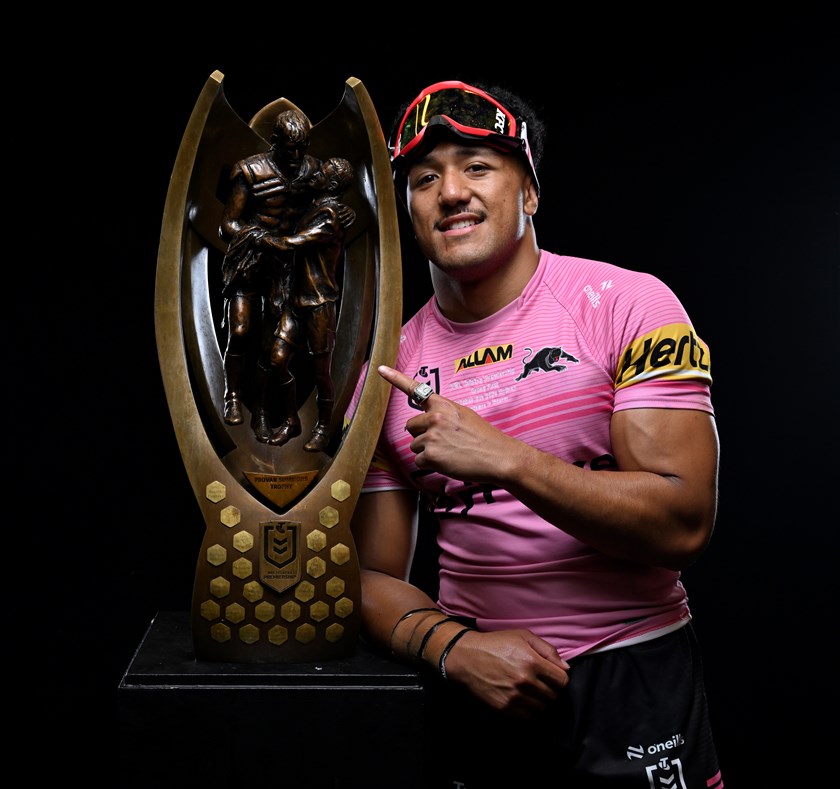 Paul Alamoti celebrated a premiership in his first season at the Panthers.