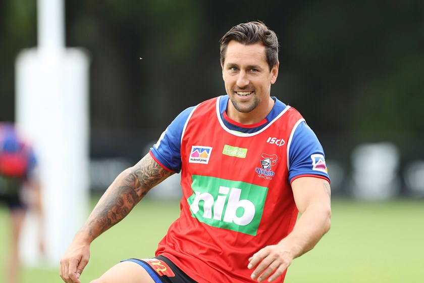 Knights halfback Mitchell Pearce.
