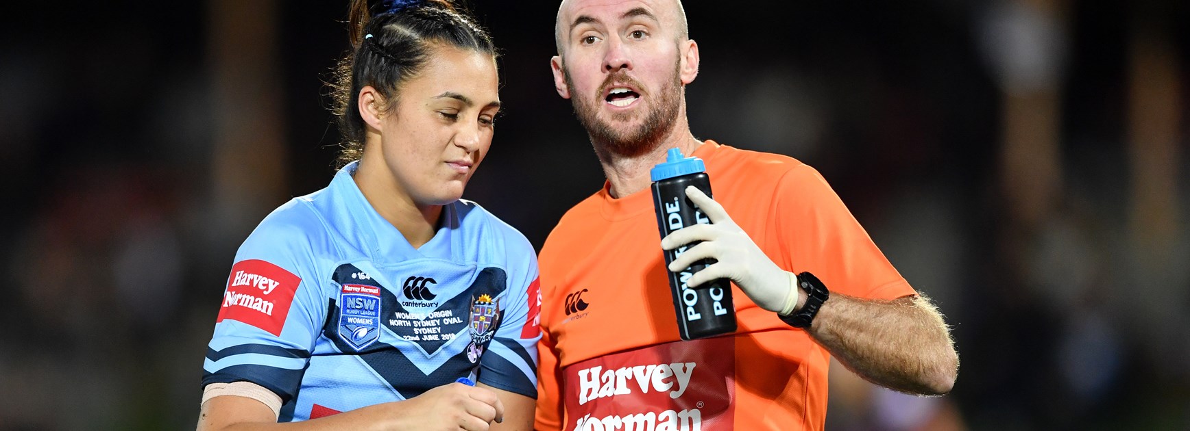 Blues centre Corban McGregor.