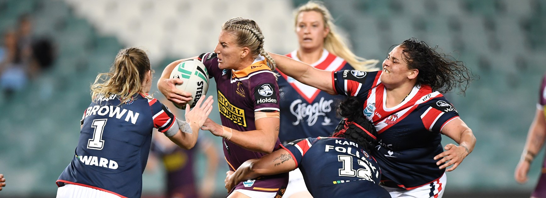 Broncos halfback Ali Brigginshaw.