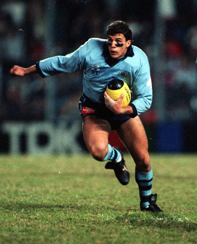 Blues centre Mark McGaw had a knack of scoring tries in big moments.