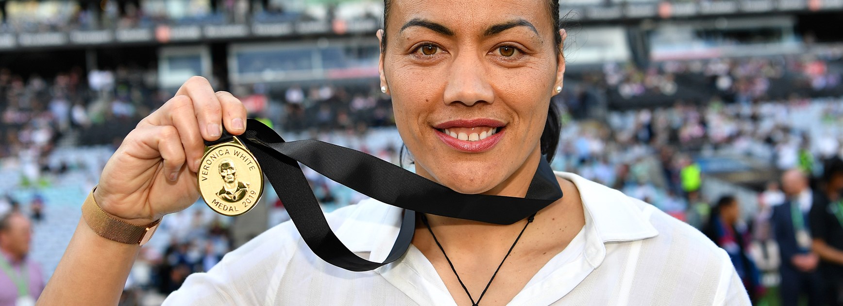 Honey Hireme, winner of the 2019 Veronica White Medal.