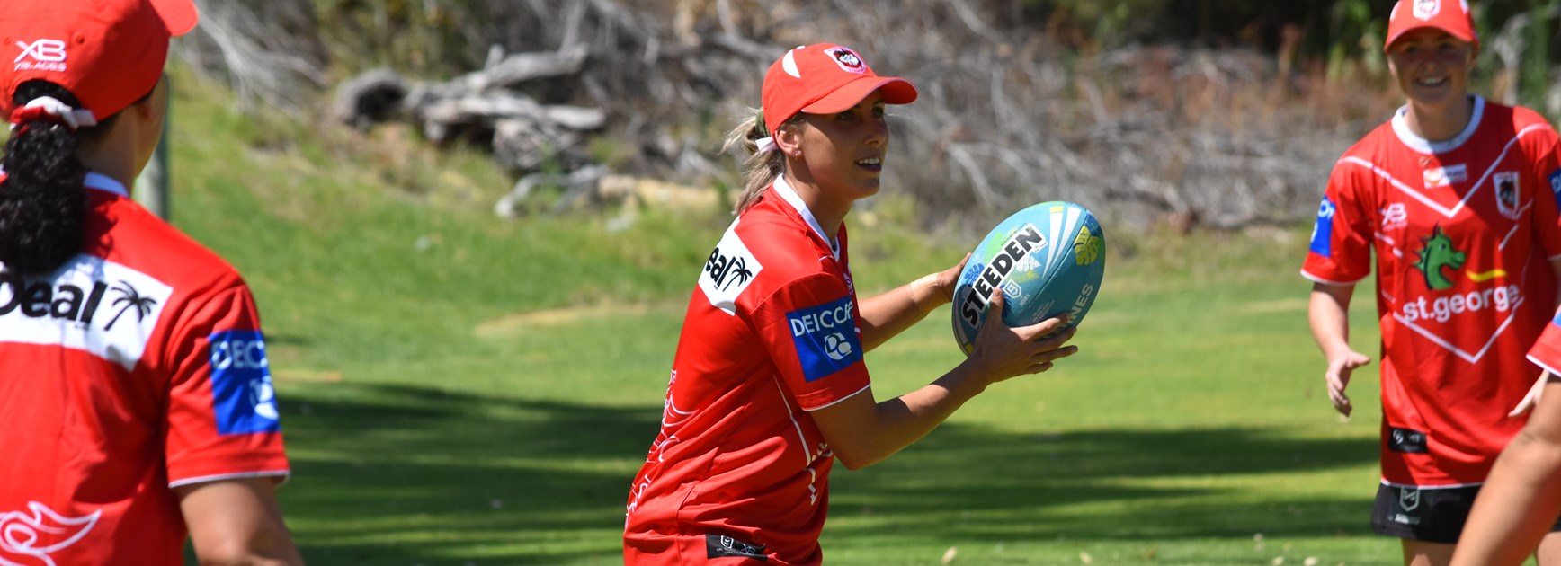 Sam Bremner at Dragons training.