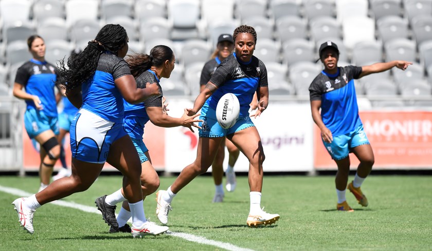 Fiji captain Josephine Maejiirs at training in Port Moresby
