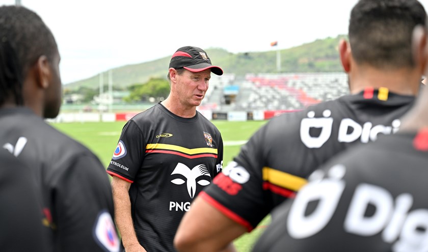 Justin Holbrook took charge of the Kumuls at last year's Pacific Championships