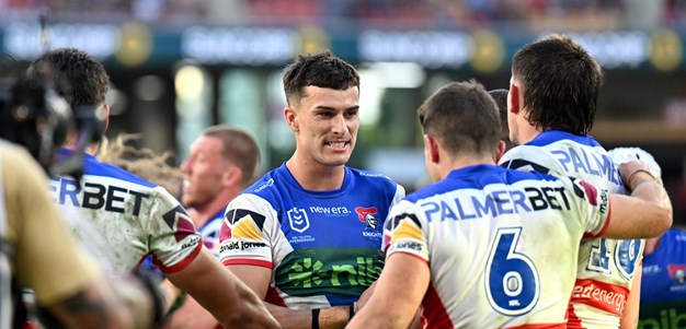 Armstrong hat-trick helps Knights extend winning streak against Titans