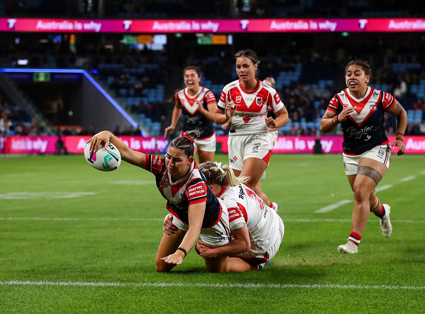 Keilee Joseph helped build Allianz Stadium and then scored a try on the historic opening night against the Dragons.