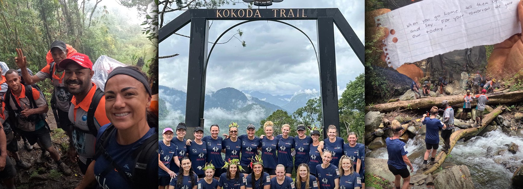 Bullet the Blues Sky: Millie drawing inspiration from Kokoda trek