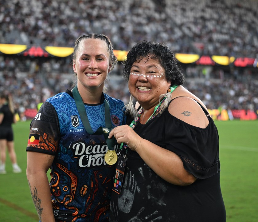 Indigenous forward Keilee Joseph received the Trish Hina Medal as player of the match.