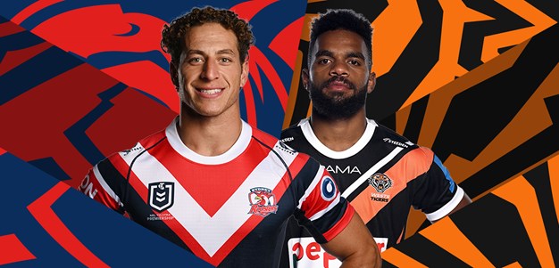 Roosters v Wests Tigers: Two earn debut; Fresh Hope for Benji