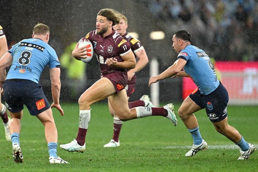 Pat Carrigan played 33 minutes from the interchange in Origin II, running 87m and making 18 tackles.