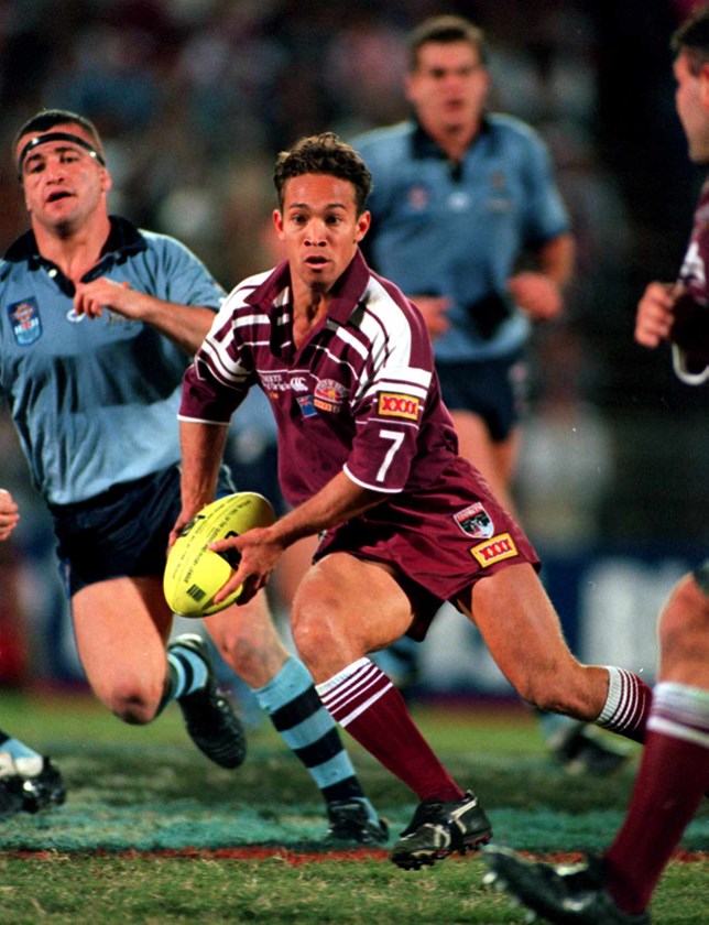 Adrian Lam sparks the Maroons in Game One of the 1995 series.