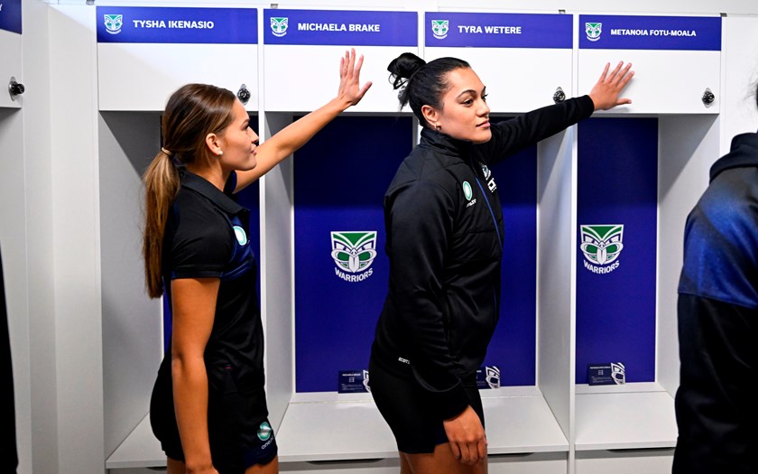 A poignant moment for the Warriors at their blessing ceremony in May.