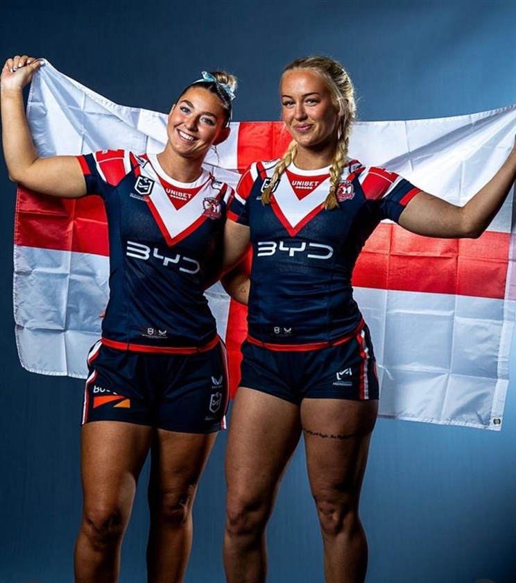 Jocelyn Kelleher recently posted a photo on social media of herself and Jasmin Strange with an England flag.