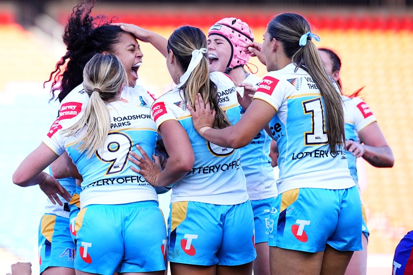 A 53rd minute Estanoa Faitala-Mariner try got the Titans back into the game against the Knights, but they fell short.