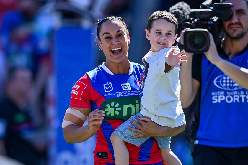 Yasmin Clydsdale was sensational for the Knights in her milestone game.