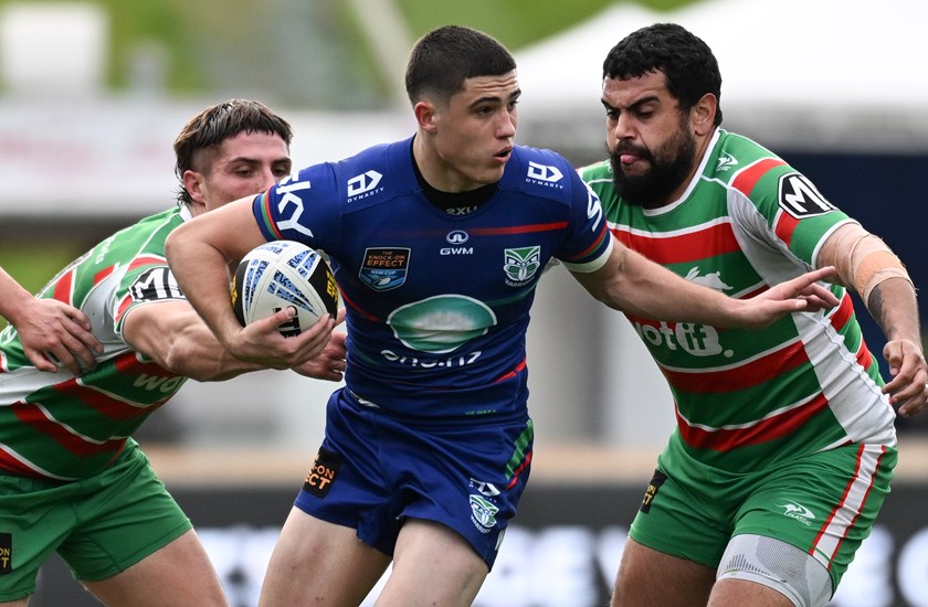 Jett Cleary in action for the Warriors in the 2025 NSW Cup match against South Sydney.
