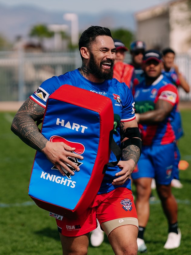 Daniel Vidot moved from the wing to the secondrow for USA Hawks.