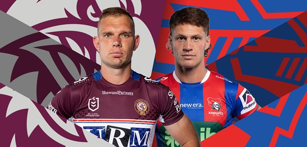 Sea Eagles v Knights: Prop star Kobe; Sandon at the ready