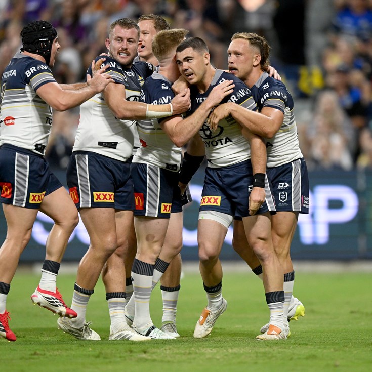 As it happened: Cowboys stun Storm; Panthers down Eels; Knights upset Bulldogs