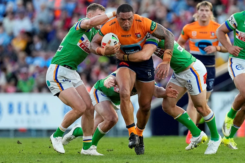 Tyson Frizell has helped lead the Knights to second spot on the NRL ladder after five rounds